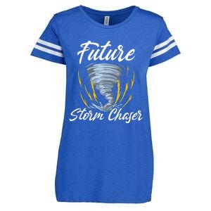 Future Storm Chaser Meteorologist Meteorology Enza Ladies Jersey Football T-Shirt