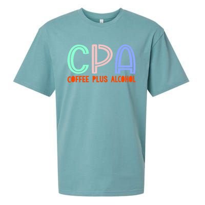 Funny Saying Cpa Finance Banking Accounting Coffee Humor Gift Sueded Cloud Jersey T-Shirt