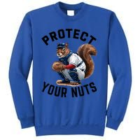 Funny Squirrel Catcher Baseball Lover Protect Your Nuts Gift Sweatshirt