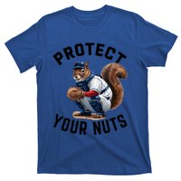 Funny Squirrel Catcher Baseball Lover Protect Your Nuts Gift T-Shirt