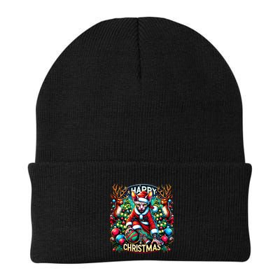 Funny Sphynx Cat Play Basketball Happy Christmas Gift Beanie