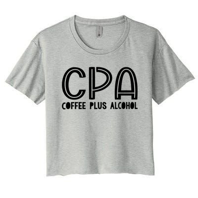 Funny Saying Cpa Finance Banking Accounting Sarcasm Office Funny Gift Women's Crop Top Tee