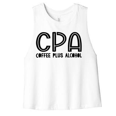 Funny Saying Cpa Finance Banking Accounting Sarcasm Office Funny Gift Women's Racerback Cropped Tank