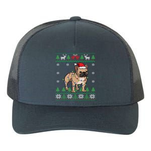 Frenchie Santa Claus Cute French Bulldog Ugly Christmas Gift Yupoong Adult 5-Panel Trucker Hat