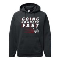 Funny Spin Class Going Nowhere Fast Indoor Cycling Spinning Performance Fleece Hoodie