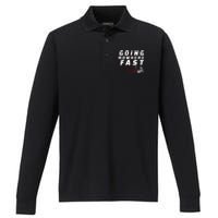 Funny Spin Class Going Nowhere Fast Indoor Cycling Spinning Performance Long Sleeve Polo