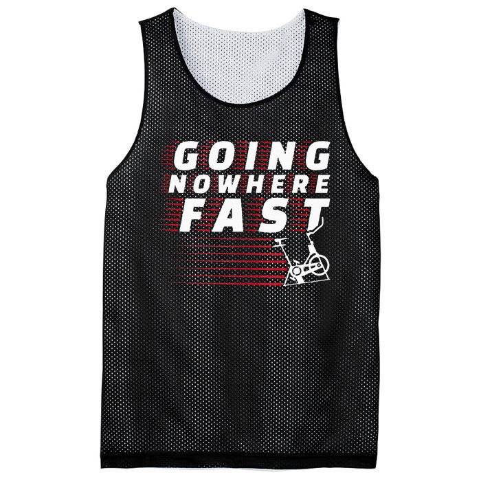 Funny Spin Class Going Nowhere Fast Indoor Cycling Spinning Mesh Reversible Basketball Jersey Tank