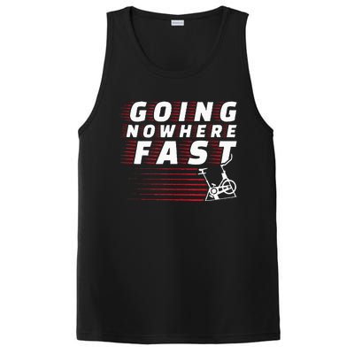 Funny Spin Class Going Nowhere Fast Indoor Cycling Spinning PosiCharge Competitor Tank