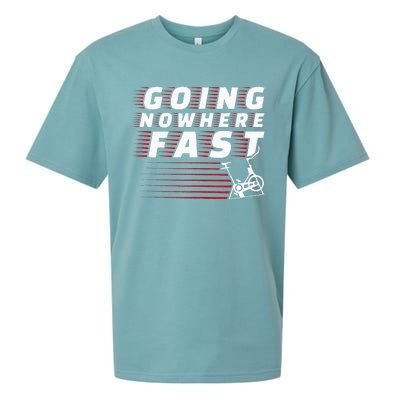 Funny Spin Class Going Nowhere Fast Indoor Cycling Spinning Sueded Cloud Jersey T-Shirt