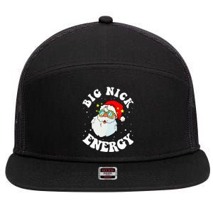 Festive Santa Claus Meme for Christmas Cheer 7 Panel Mesh Trucker Snapback Hat