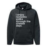 Funny Saying Cheese Charcuterie Gouda Feta Cheddar Performance Fleece Hoodie