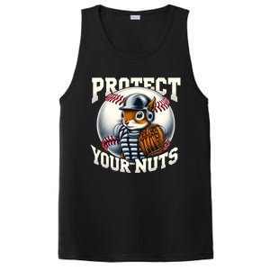 Funny Squirrel Catcher Protect Your Nuts Baseball Lover Gift PosiCharge Competitor Tank