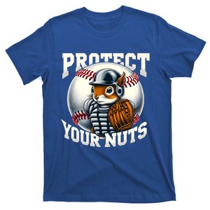 Funny Squirrel Catcher Protect Your Nuts Baseball Lover Gift T-Shirt