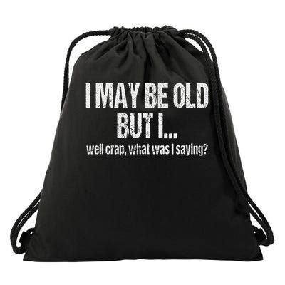 Funny Senior Citizen Forgetful Old Age People Retired Drawstring Bag