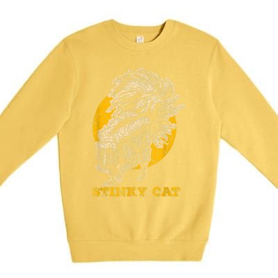 Funny Skunk Cat Premium Crewneck Sweatshirt