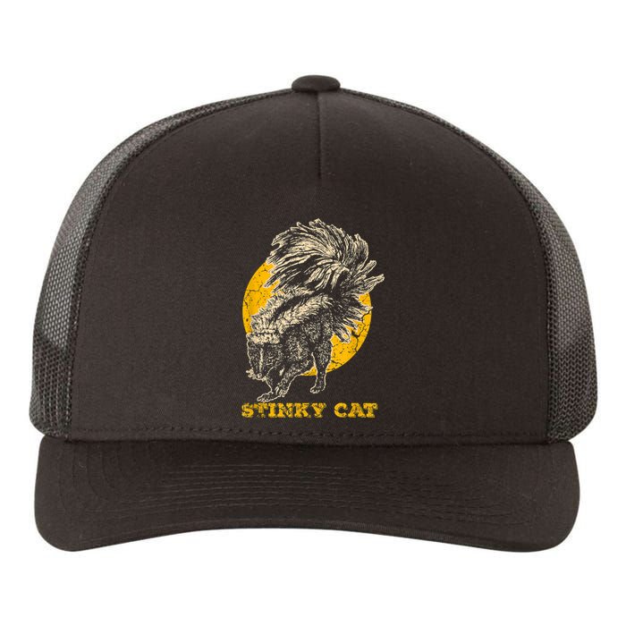 Funny Skunk Cat Yupoong Adult 5-Panel Trucker Hat