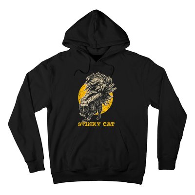 Funny Skunk Cat Hoodie