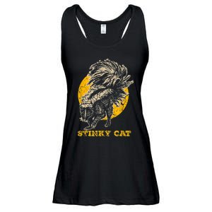 Funny Skunk Cat Ladies Essential Flowy Tank