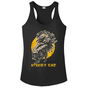 Funny Skunk Cat Ladies PosiCharge Competitor Racerback Tank