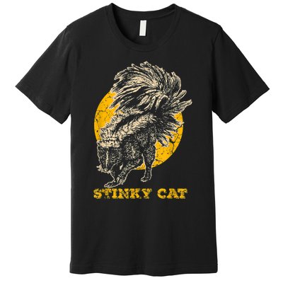 Funny Skunk Cat Premium T-Shirt