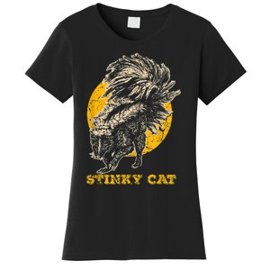 Funny Skunk Cat Women's T-Shirt