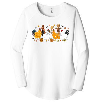 Fall Season Chicken Farmer Farm Women's Perfect Tri Tunic Long Sleeve Shirt