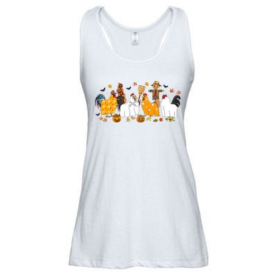 Fall Season Chicken Farmer Farm Ladies Essential Flowy Tank