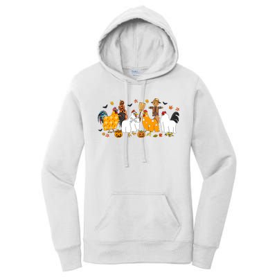 Fall Season Chicken Farmer Farm Women's Pullover Hoodie