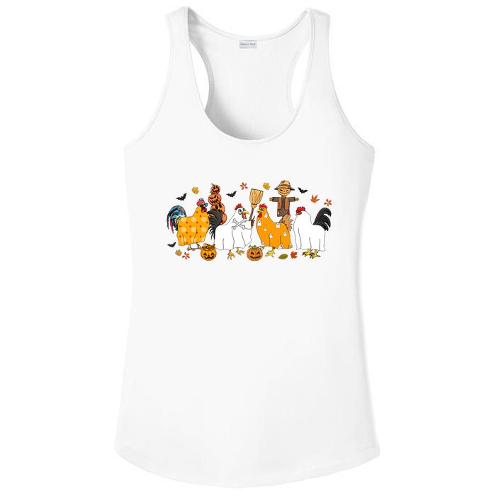 Fall Season Chicken Farmer Farm Ladies PosiCharge Competitor Racerback Tank