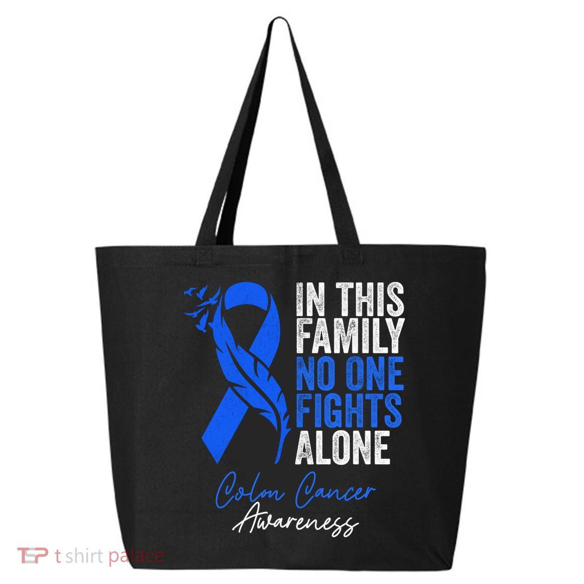 Family Support Colorectal Colonoscopy Colon Cancer Awareness 25L Jumbo Tote
