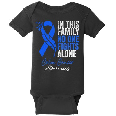 Family Support Colorectal Colonoscopy Colon Cancer Awareness Baby Bodysuit