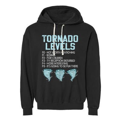 Funny Storm Chaser Chasing Garment-Dyed Fleece Hoodie