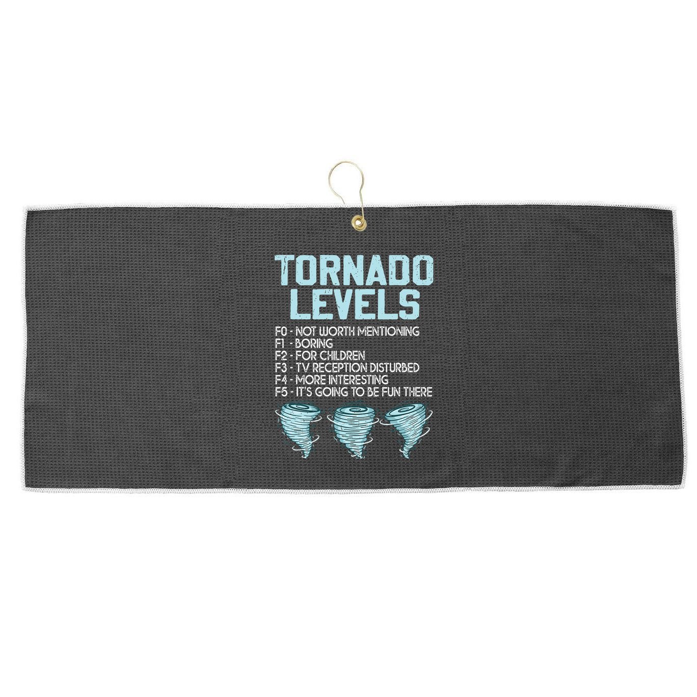 Funny Storm Chaser Chasing Large Microfiber Waffle Golf Towel