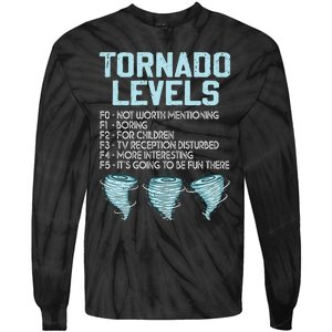 Funny Storm Chaser Chasing Tie-Dye Long Sleeve Shirt