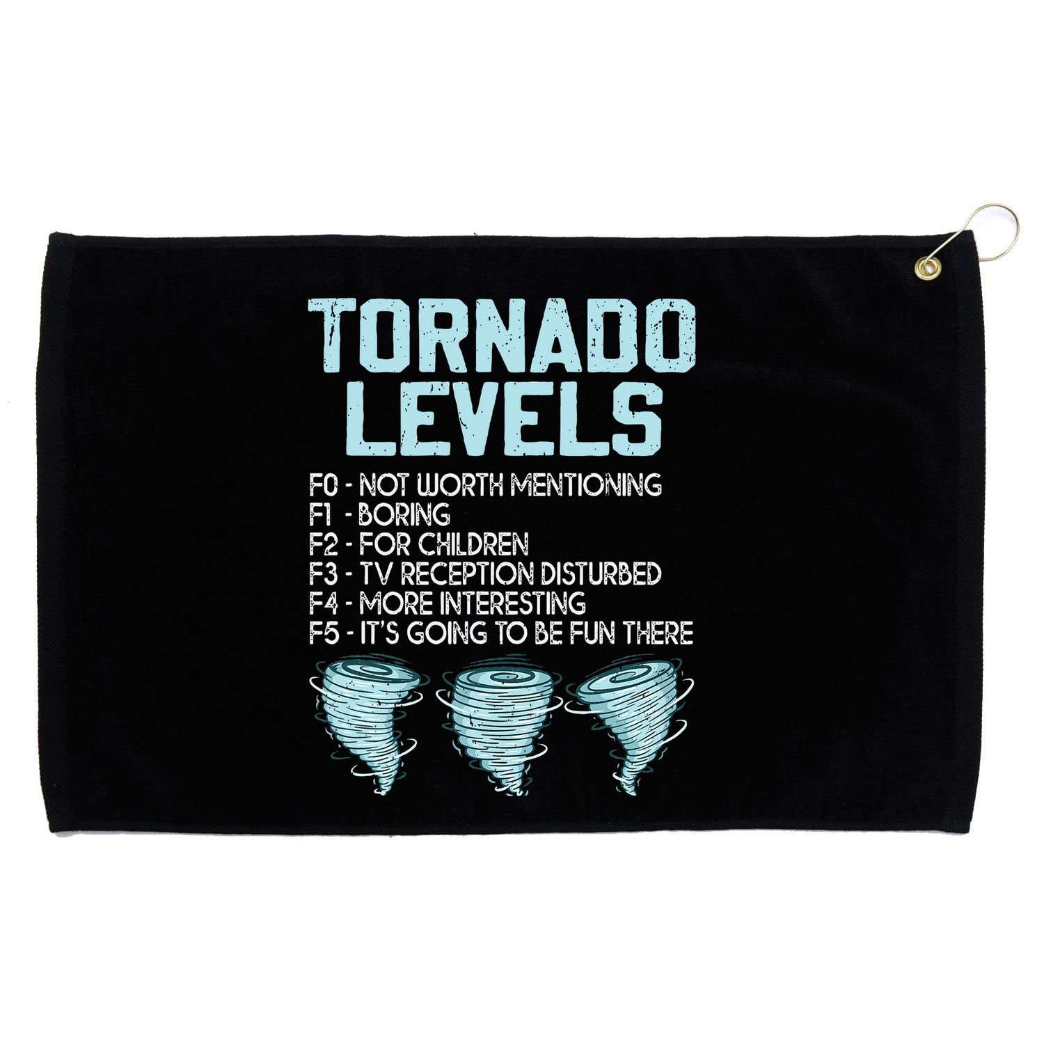 Funny Storm Chaser Chasing Grommeted Golf Towel
