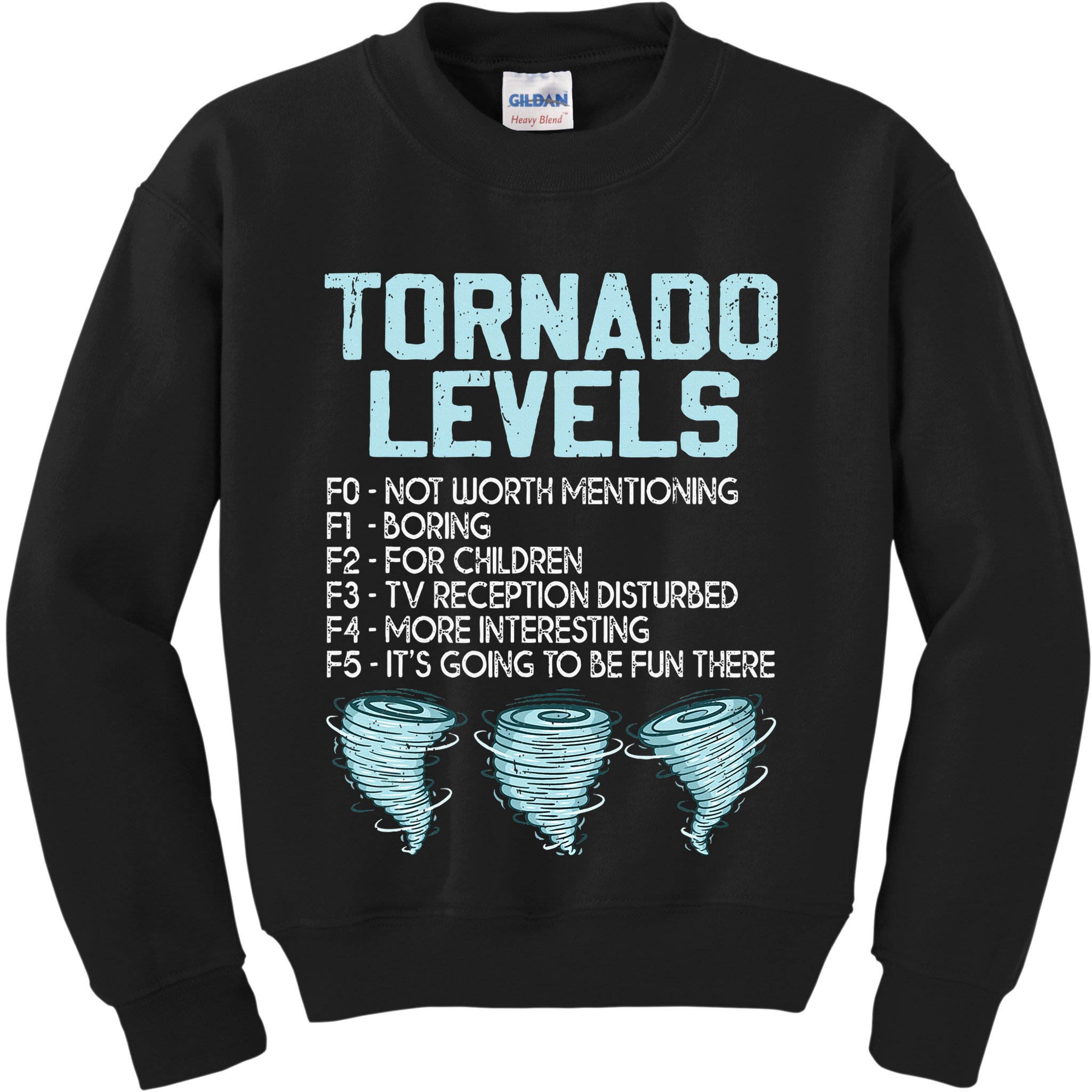 Funny Storm Chaser Chasing Kids Sweatshirt