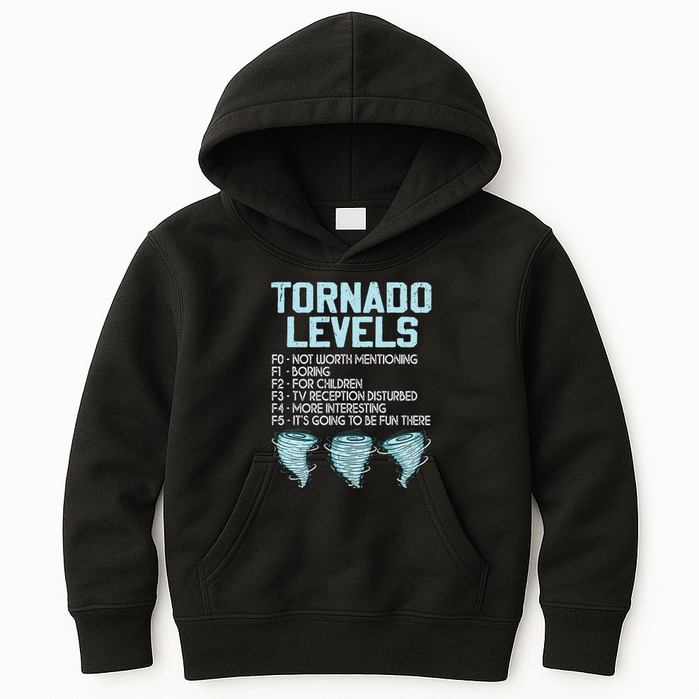 Funny Storm Chaser Chasing Kids Hoodie