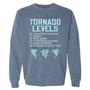 Funny Storm Chaser Chasing Garment-Dyed Sweatshirt