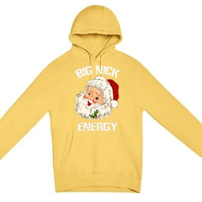 Funny Santa Christmas Big Nick Energy Gift Premium Pullover Hoodie