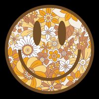 Floral Smiley Cute Gift 16 in Basic Backpack