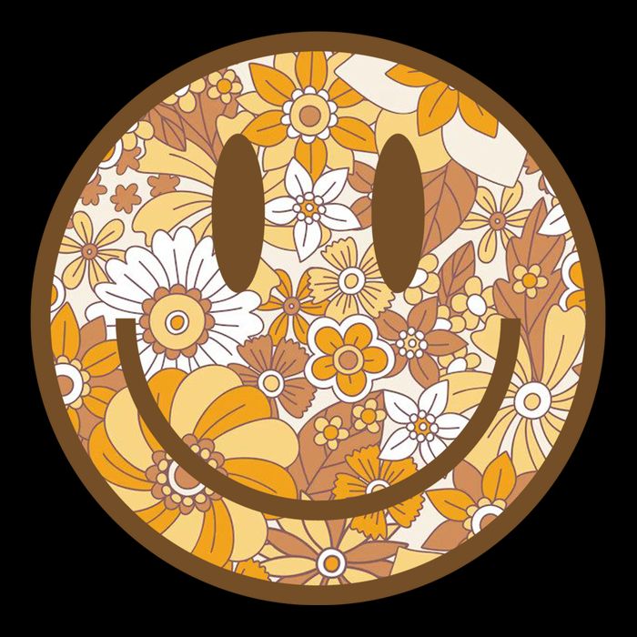Floral Smiley Cute Gift 16 in Basic Backpack