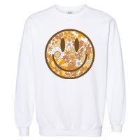 Floral Smiley Cute Gift Garment-Dyed Sweatshirt