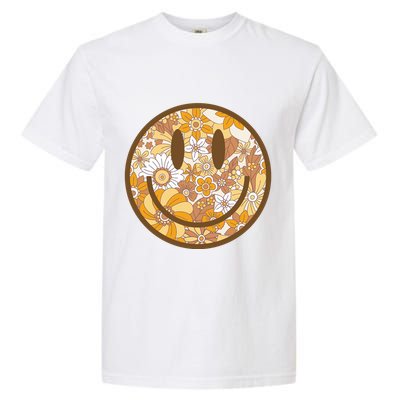 Floral Smiley Cute Gift Garment-Dyed Heavyweight T-Shirt