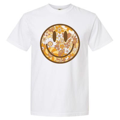 Floral Smiley Cute Gift Garment-Dyed Heavyweight T-Shirt