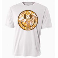 Floral Smiley Cute Gift Cooling Performance Crew T-Shirt