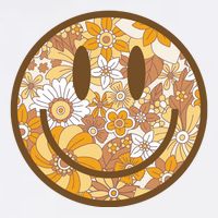 Floral Smiley Cute Gift Apron
