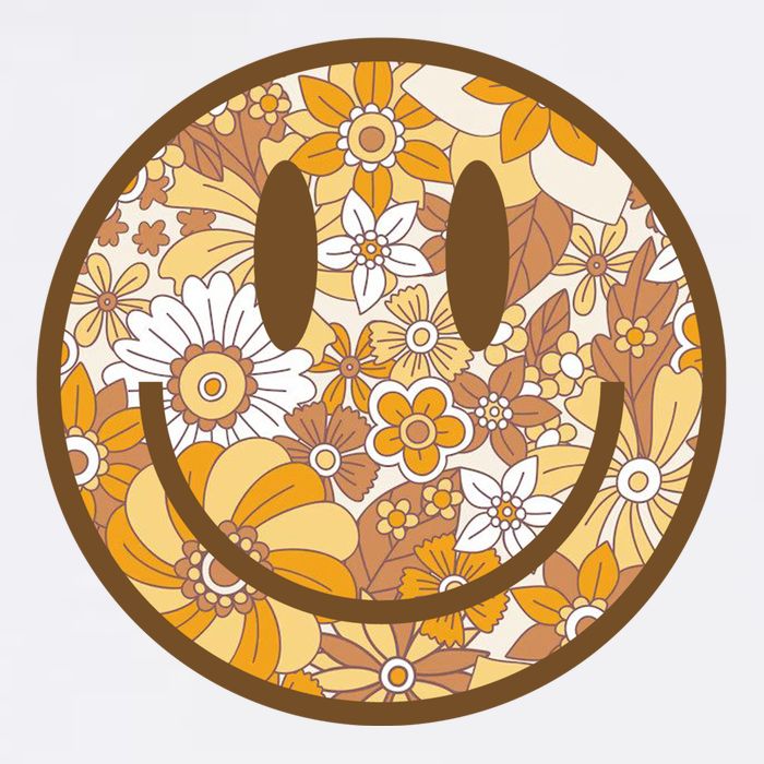 Floral Smiley Cute Gift Apron