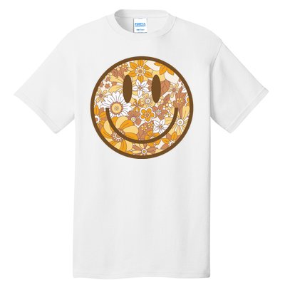 Floral Smiley Cute Gift Tall T-Shirt