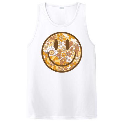 Floral Smiley Cute Gift PosiCharge Competitor Tank