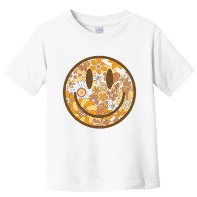 Floral Smiley Cute Gift Toddler T-Shirt
